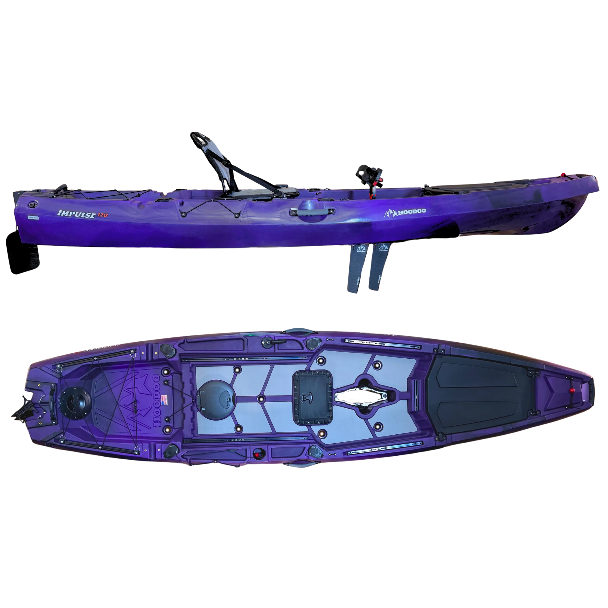 Hoodoo Impulse 120 Fin Drive Kayak - Image 10
